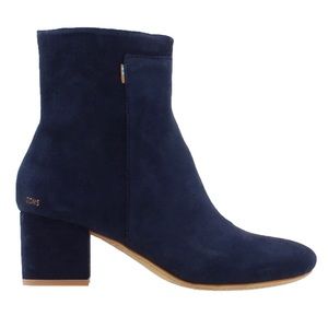 TOMS Evie Booties - Navy Suede (8W)
